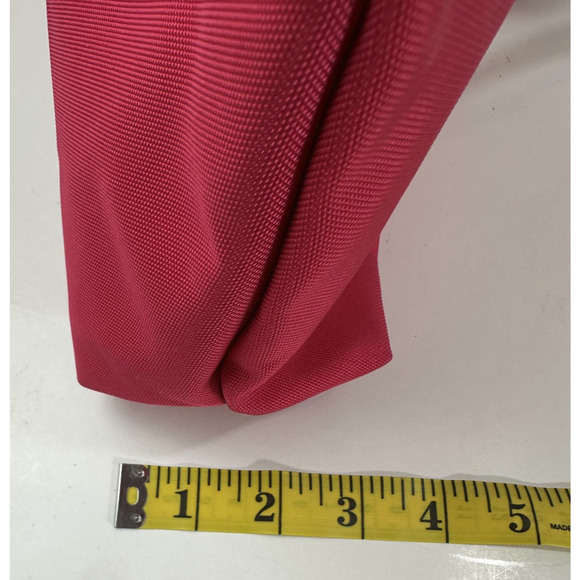 Dooney & Bourke Nylon Zip Crossbody Shoulder Bag Fuchsia Pink Leather Purse - Picture 8 of 14